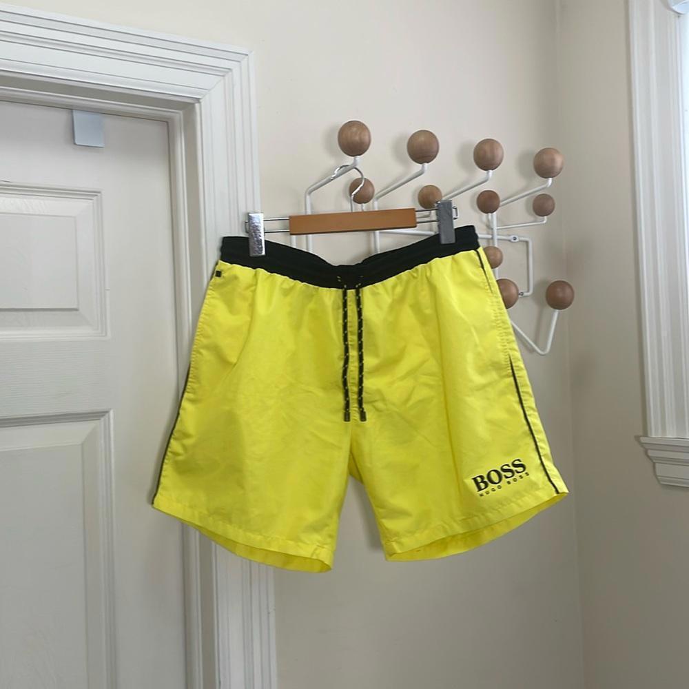Hugo Boss - Swim Shorts - Yellow / Black - Small